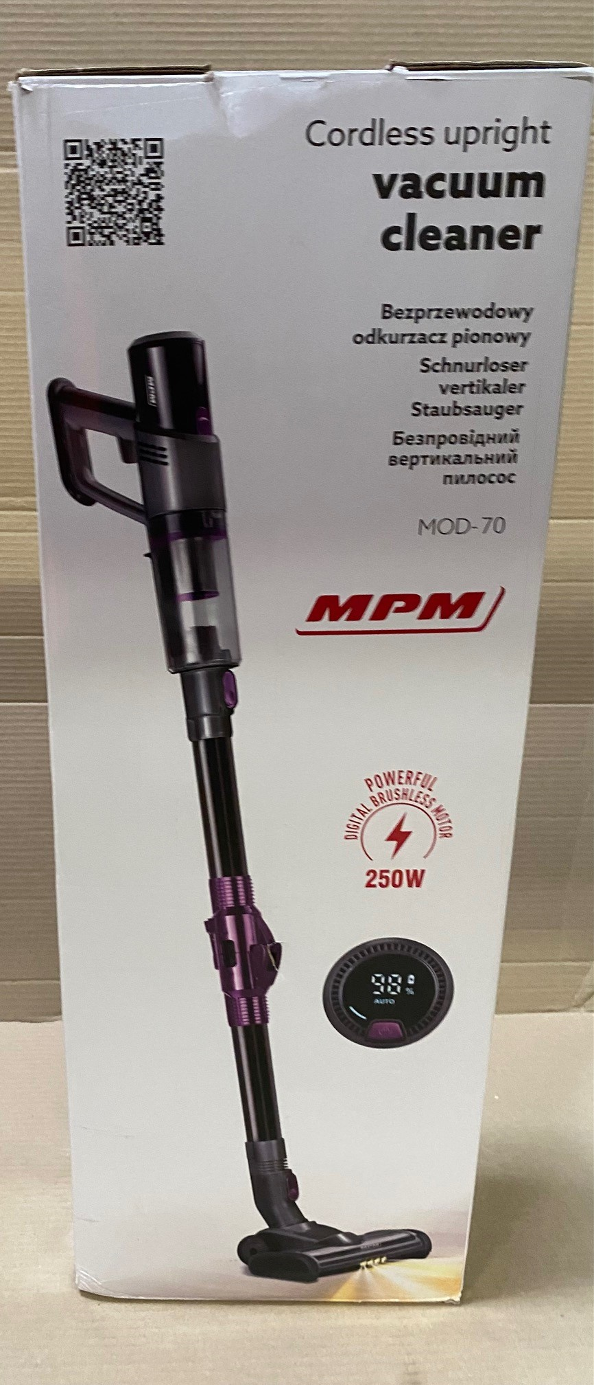 OUTLET Odkurzacz bezprzewodowy MPM MOD-70
