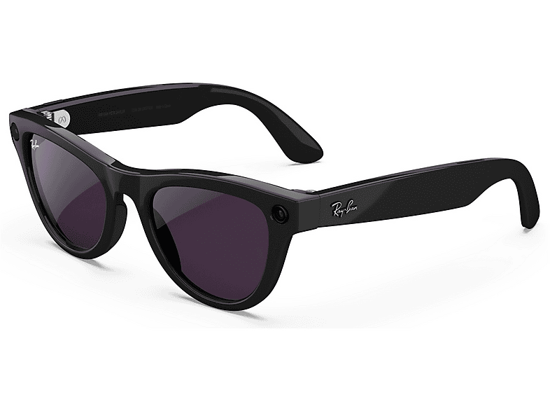 Ray-Ban Meta Skyler, Nero lucido, da trasparenti ad ametista Transitions Occhiali AI