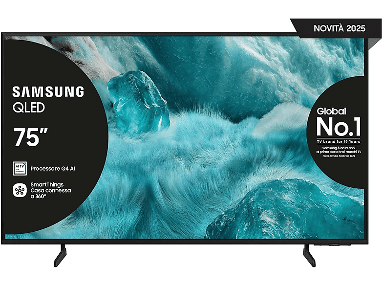 Samsung Qe75Q7Faauxzt TV Led, 75", Qled 4K