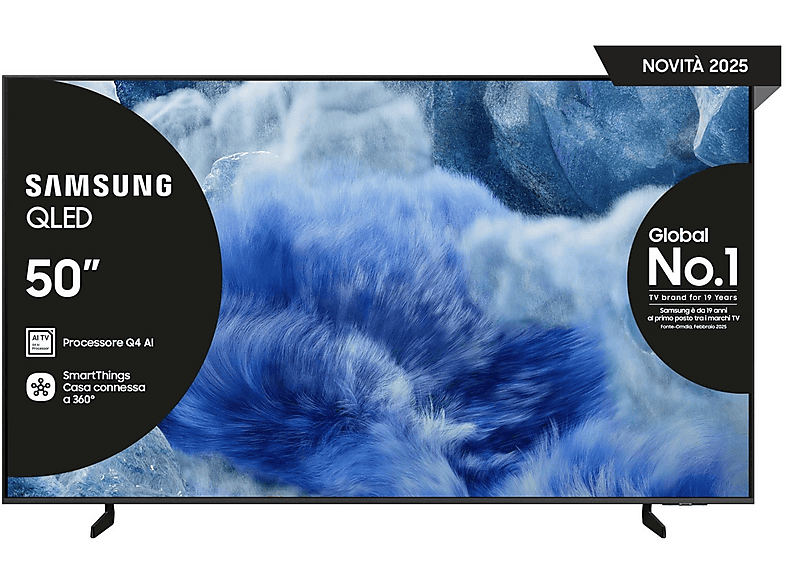 Samsung Qe50Q8Faauxzt TV Qled, 50", Qled 4K