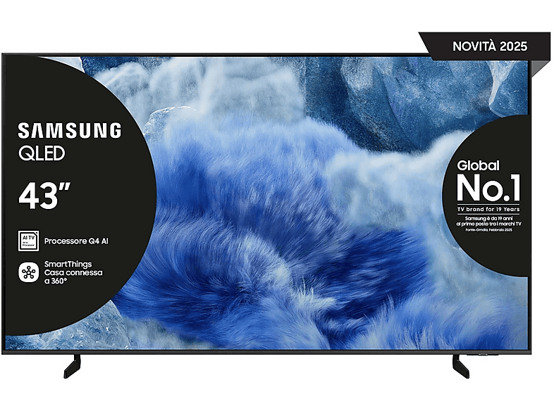 Samsung Qe43Q8Faauxzt TV Qled, 43", Qled 4K