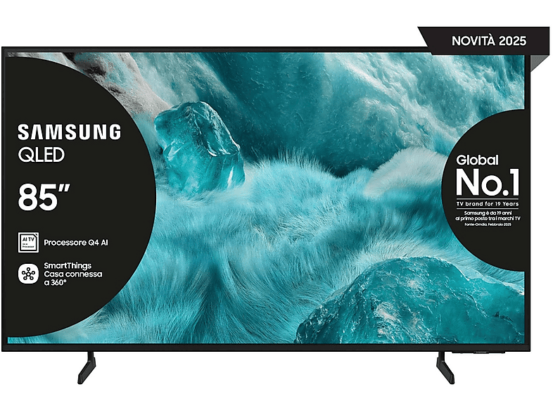 Samsung Qe85Q7Faauxzt TV Led, 85", Qled 4K