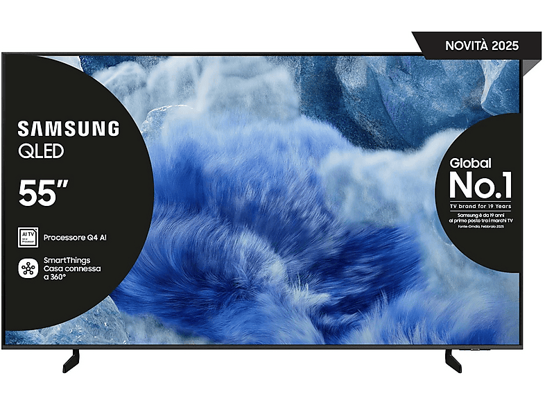 Samsung Qe55Q8Faauxzt TV Led, 55", Qled 4K