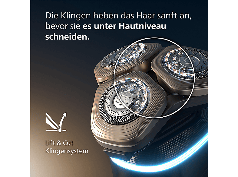 Thumbnail - PHILIPS XP9400/31 Elektrorasierer i9000 Prestige Ultra Tiefschwarz (Triple Action Lift & Cut-Rasiersystem, NanoTech Dual...