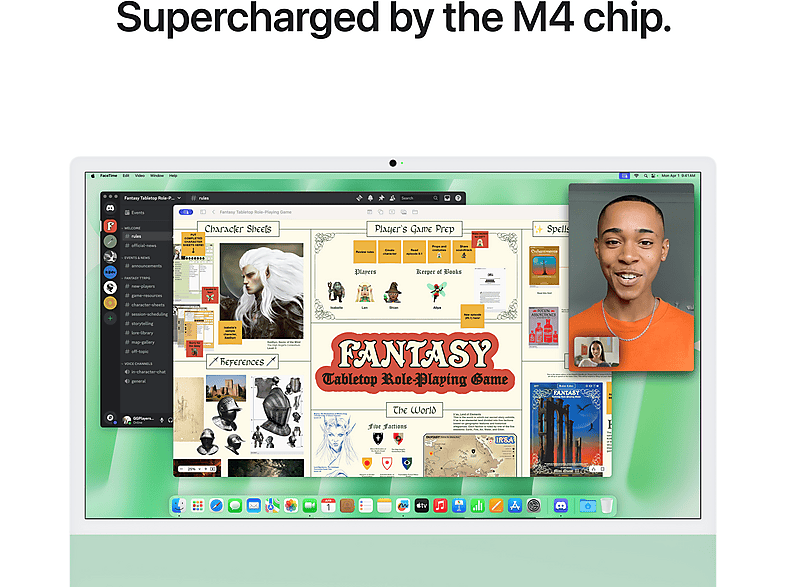 APPLE iMac (2024) All-in-One PC 23,5 Zoll, 5K Ultrawide, APPLE M4 Chip 10-Core CPU, 16 GB RAM, 256 GB, macOS, Grün — Foto 5 von 5