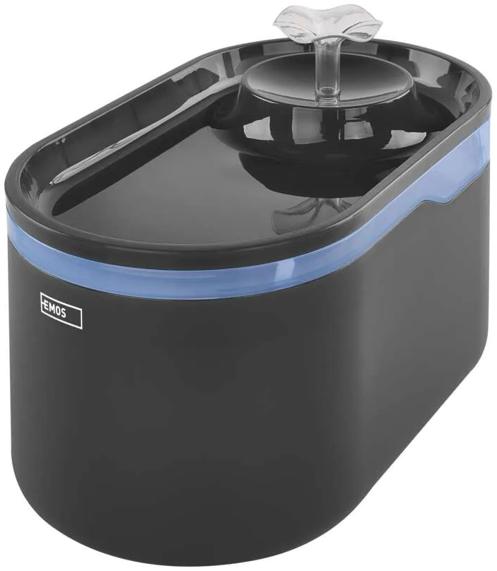 EMOS Okos háziállat itató Pet Care, 2.6 L, szürke, Wi-Fi (H6102)