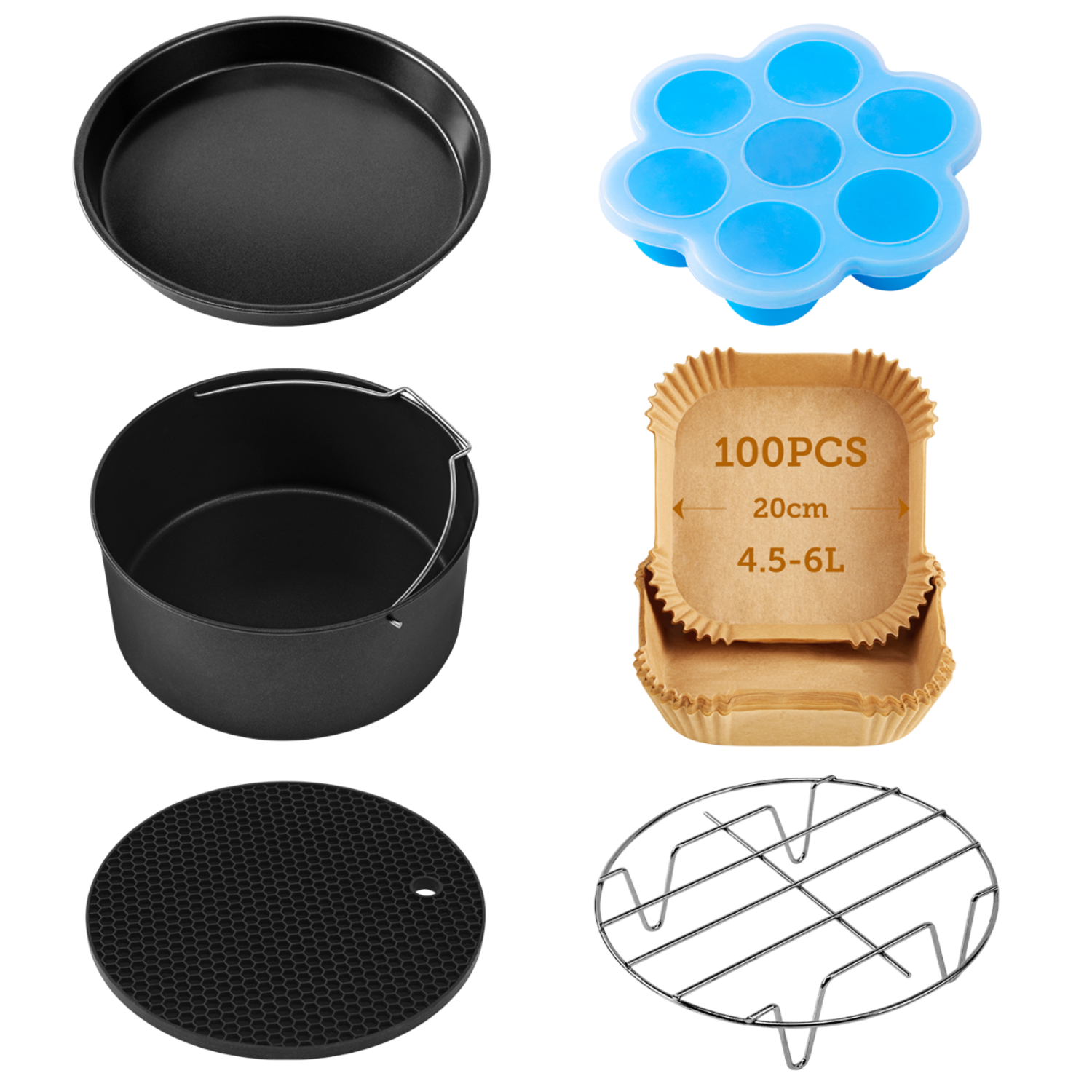 Cosori C158-6ac-eur Accessoireset Voor Airfryer