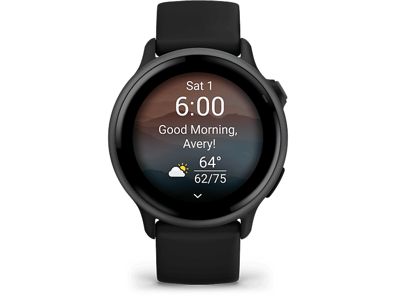 Reloj deportivo - Garmin vívoactive® 6, Negro, Silicona, 20mm, 8 GB, 1.2" AMOLED, Autonomía hasta 11 días – imagen 2