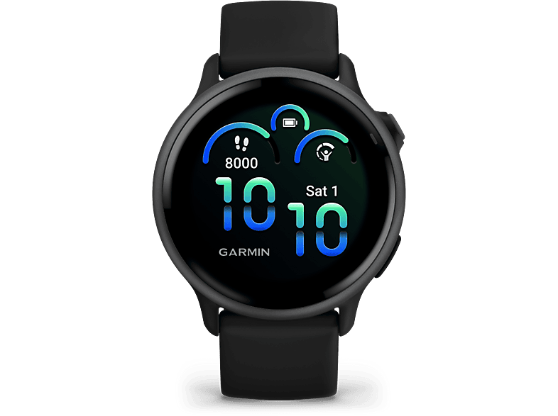 Garmin vívoactive® 6, Negro, Silicona, 20mm, 8 GB, 1.2 AMOLED, Autonomía hasta 11 días