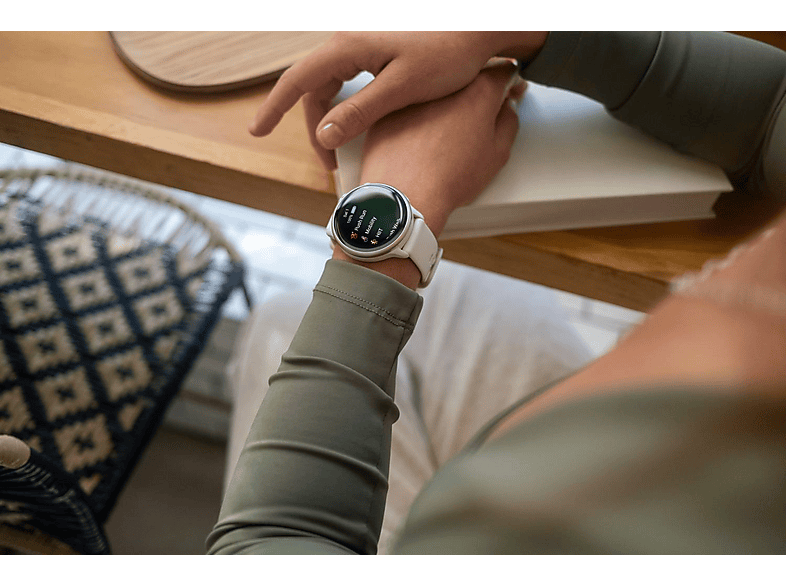 Reloj deportivo - Garmin vívoactive® 6, Blanco, Silicona, 20mm, 8 GB, 1.2" AMOLED, Autonomía hasta 11 días – imagen 2