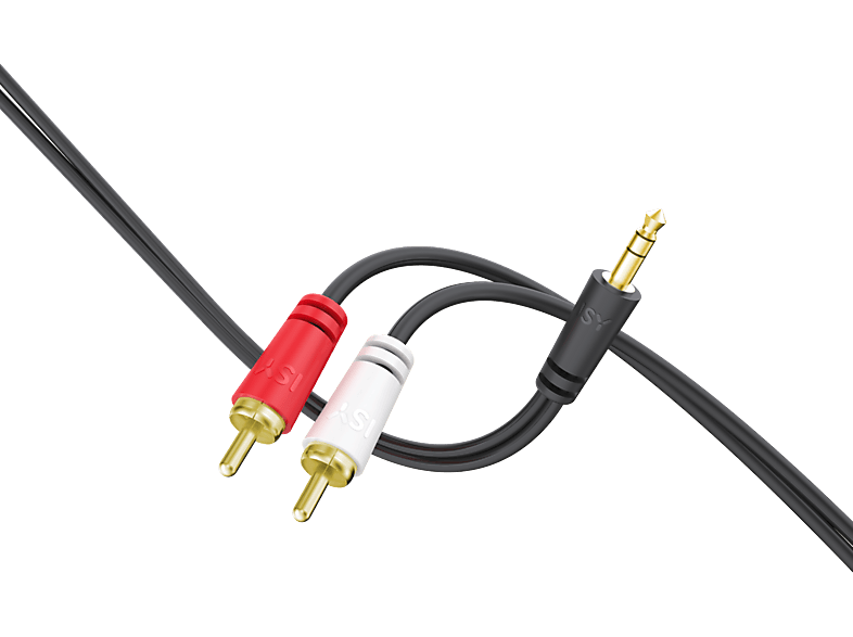 Câble audio ISY Iau-1014 3.5mm vers 2x RCA 3m
