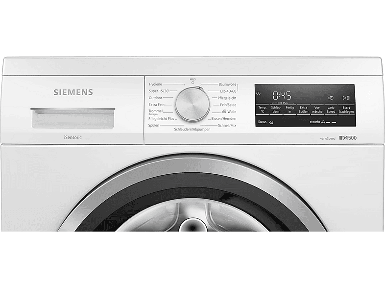 SIEMENS WU14UT28 iQ500 Waschmaschine (8 kg, 1400 U/Min., A)