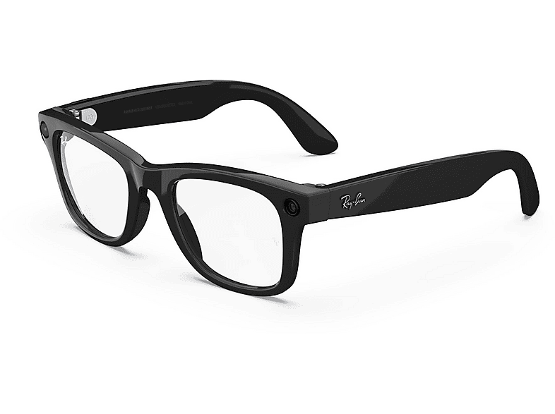 Ray-Ban Meta Wayfarer, glänzend Schwarz, Klar, AI Glasses