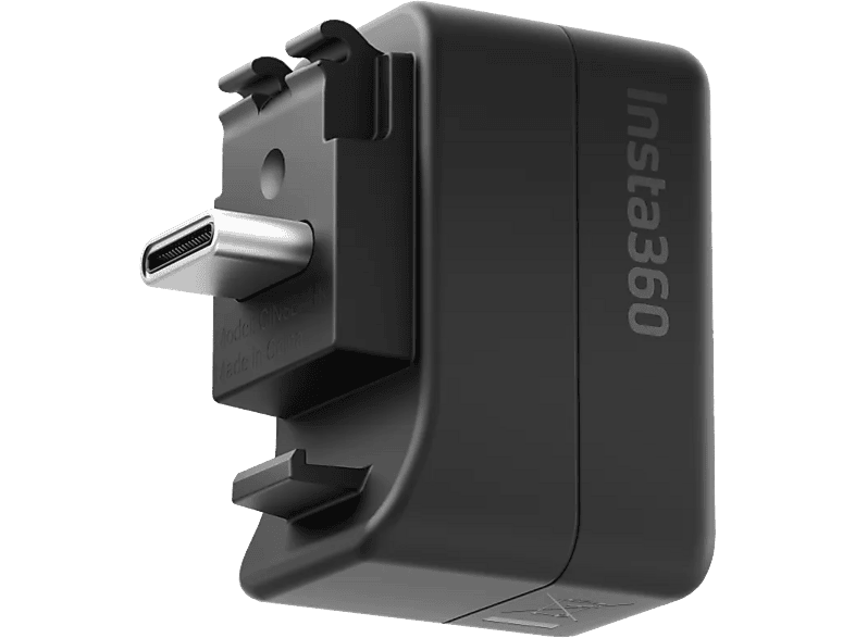 INSTA360 X5, Mikrofonadapter, Schwarz, Schnallenverschluss-System