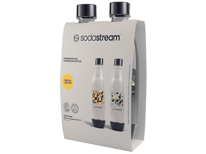 Butelki SodaStream Fuse Bubble Mosaic 1L niebieskie – zdjęcie 3