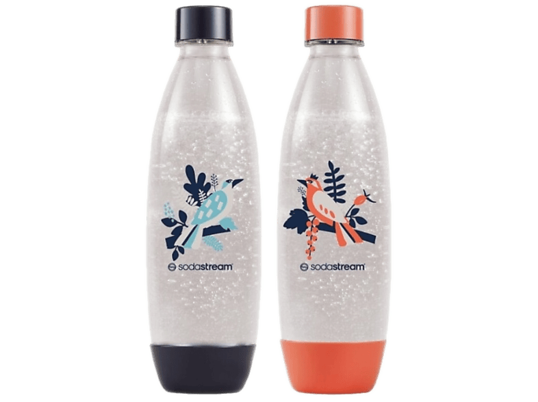 Butelki SodaStream Fuse Free Birds 1L niebieska i koralowa
