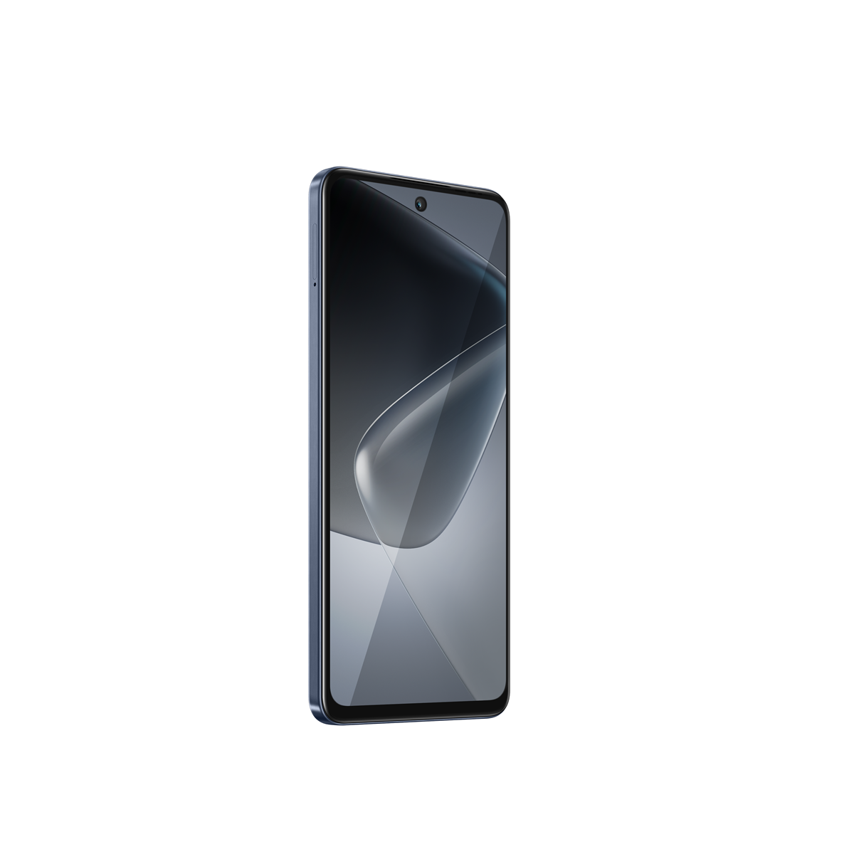 Bir akıllı telefon beyaz bir arka planın önünde duruyor.