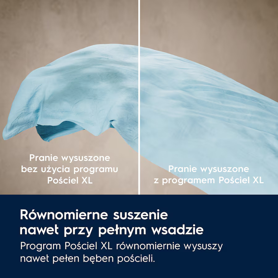 Porównanie prania. Pokazuje wyniki z i bez konkretnego programu.