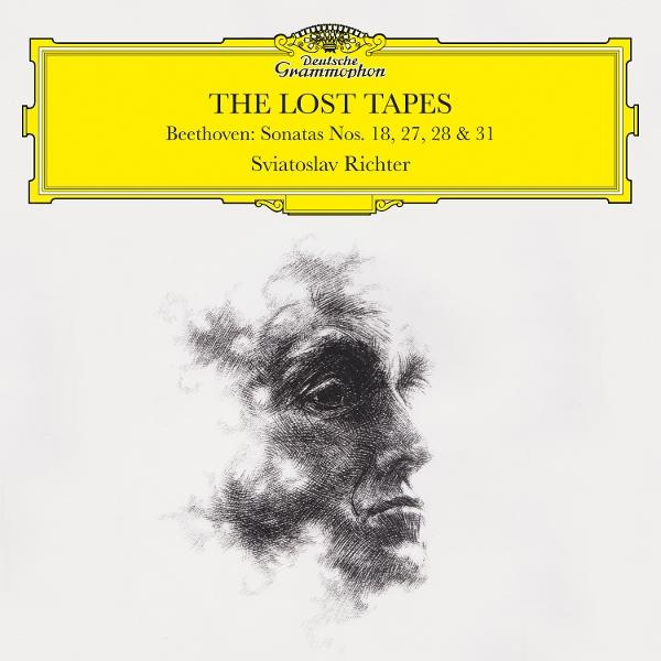 Albumcover: 'The Lost Tapes' von Beethoven, gelb und schwarz, mit einer Büste eines Mannes.