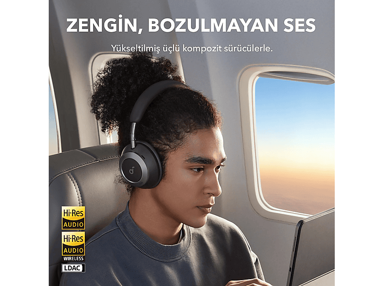 ANKER Soundcore Space One Pro Bluetooth Kulak Üstü Kulaklık Siyah