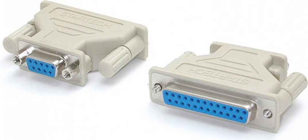 STARTECH.COM DB9 apa - DB25 anya soros port adapter, fehér (AT925MF)