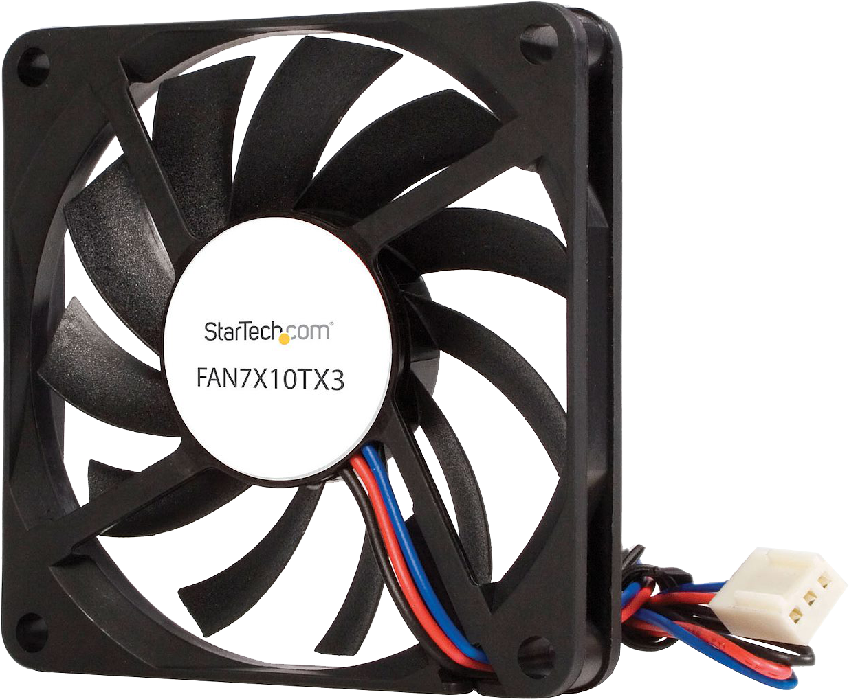 STARTECH.COM ventilátor TX3 CPU hűtőhöz, 70mm, 3pin, golyós csapágy, fekete (FAN7X10TX3)