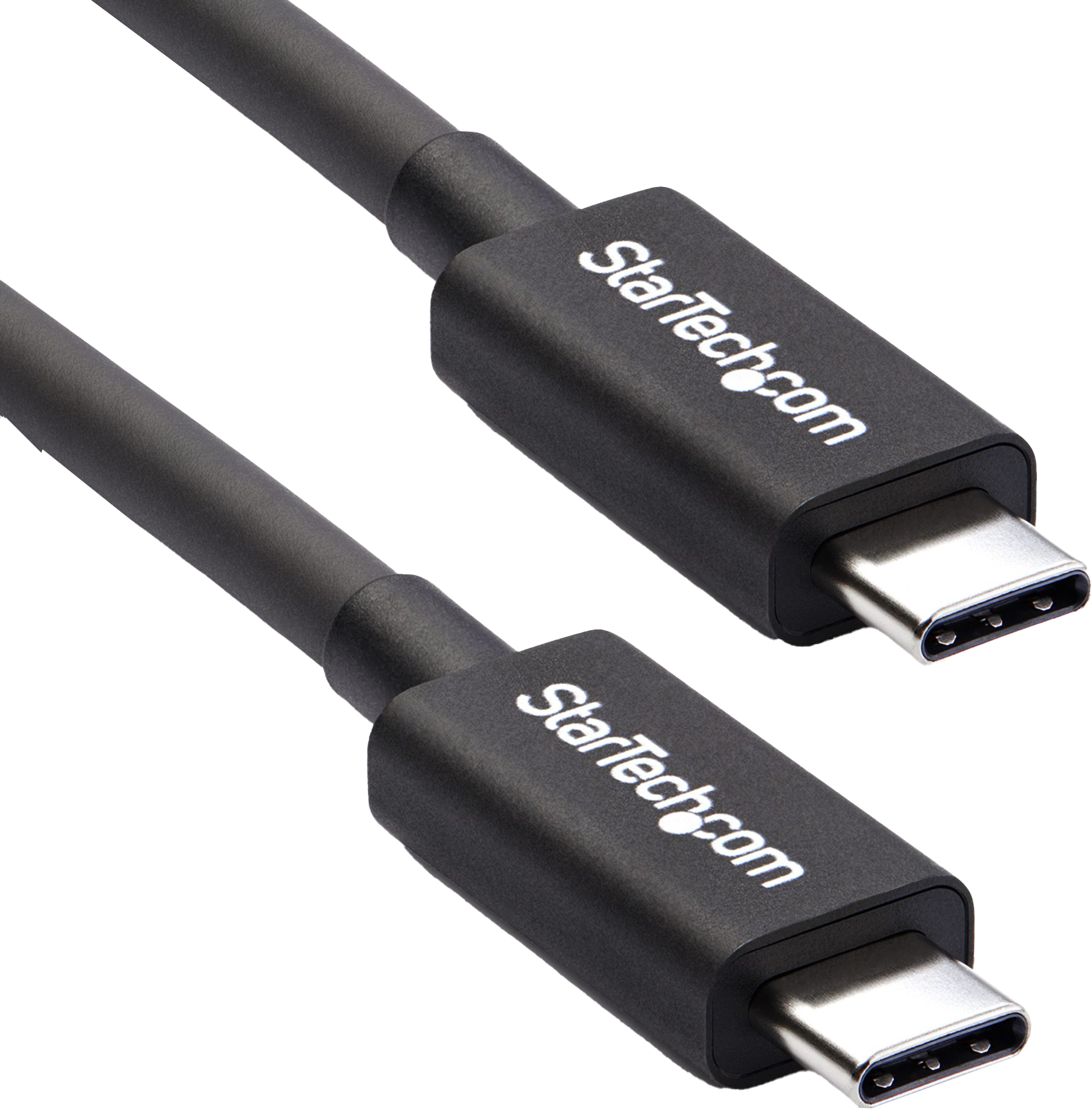 STARTECH.COM Thunderbolt3 kábel, 40 Gbps, max 100W, 50cm, fekete (TBLT34MM50CM)