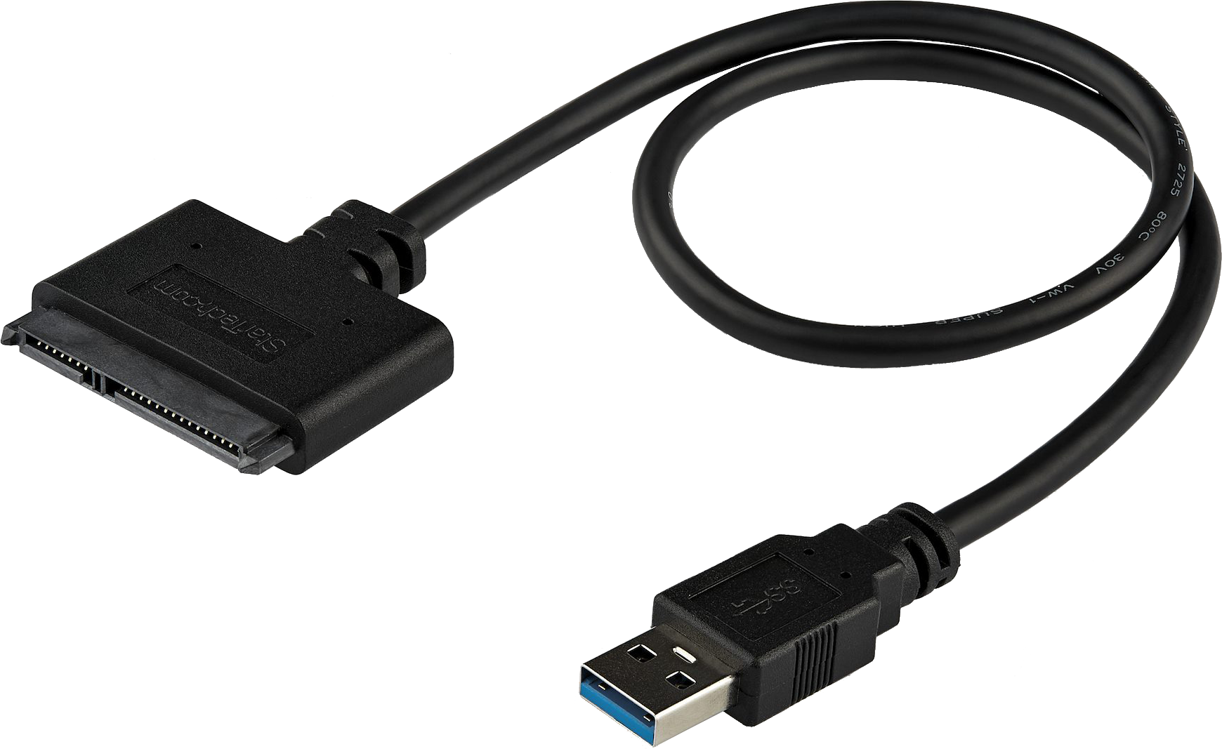 STARTECH.COM USB 3.0 - 2,5" SataIII HDD/SSD adapter kábel, fekete (USB3S2SAT3CB)