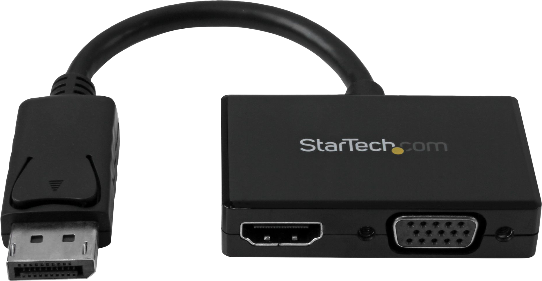 STARTECH.COM DisplayPort 1.2 - HDMI1.4/VGA átalakító adapter, fekete (DP2HDVGA)