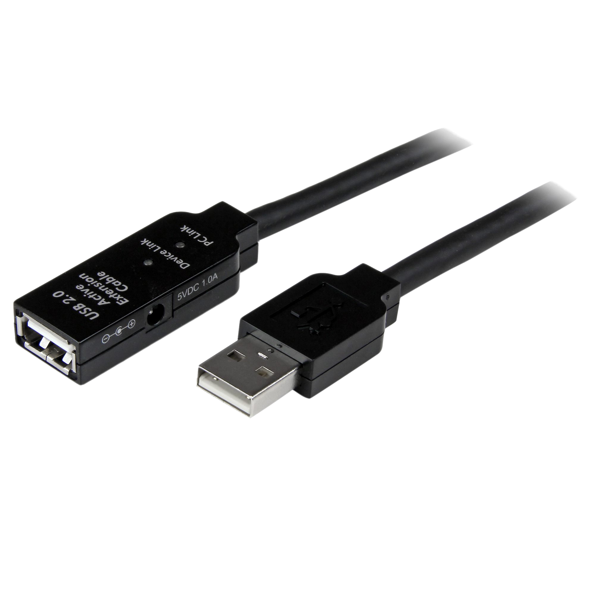 STARTECH.COM USB 2.0 aktív hosszabbító kábel, 15 méter, fekete (USB2AAEXT15M)