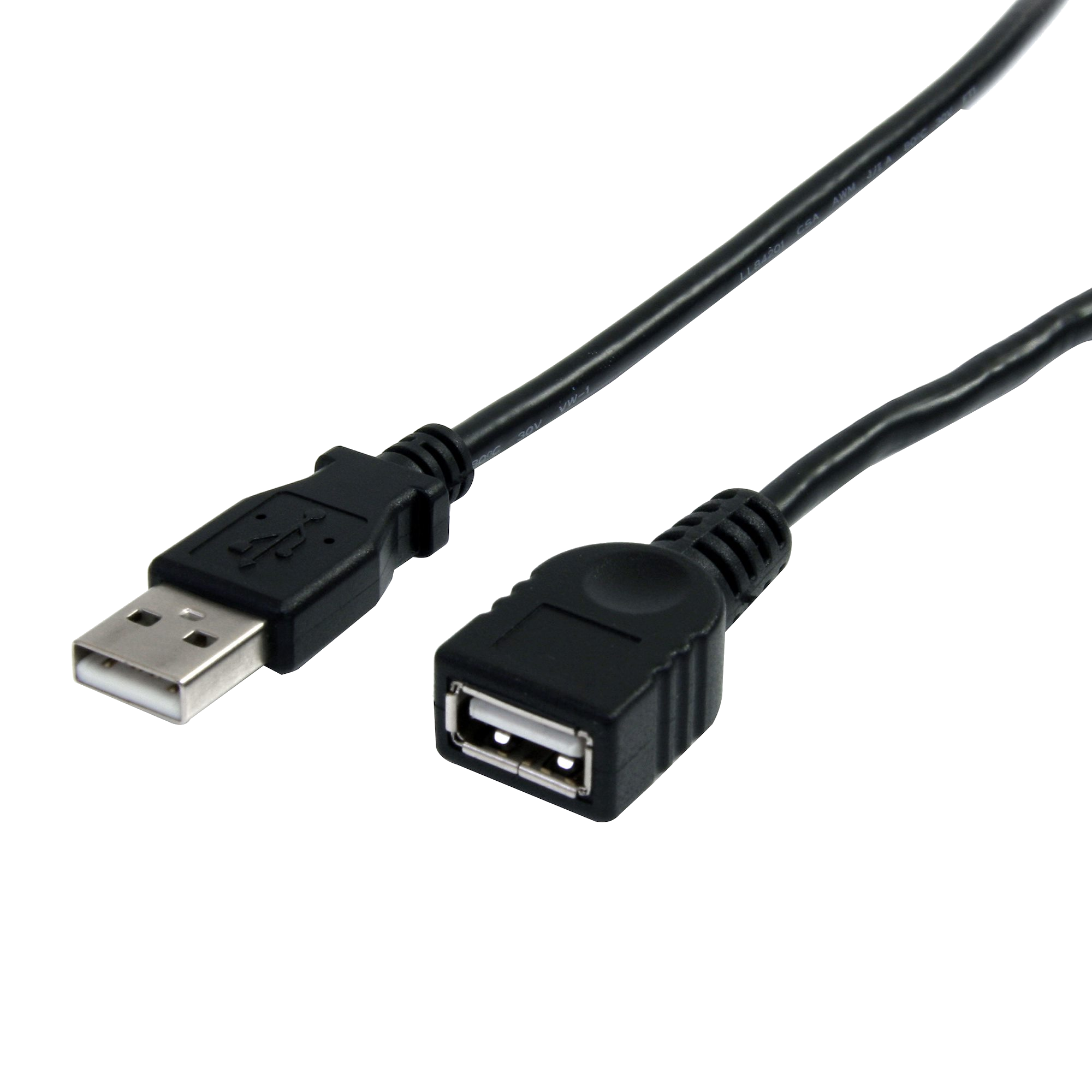 STARTECH.COM USB 2.0 hosszabbító kábel, 90 cm, fekete (USBEXTAA3BK)