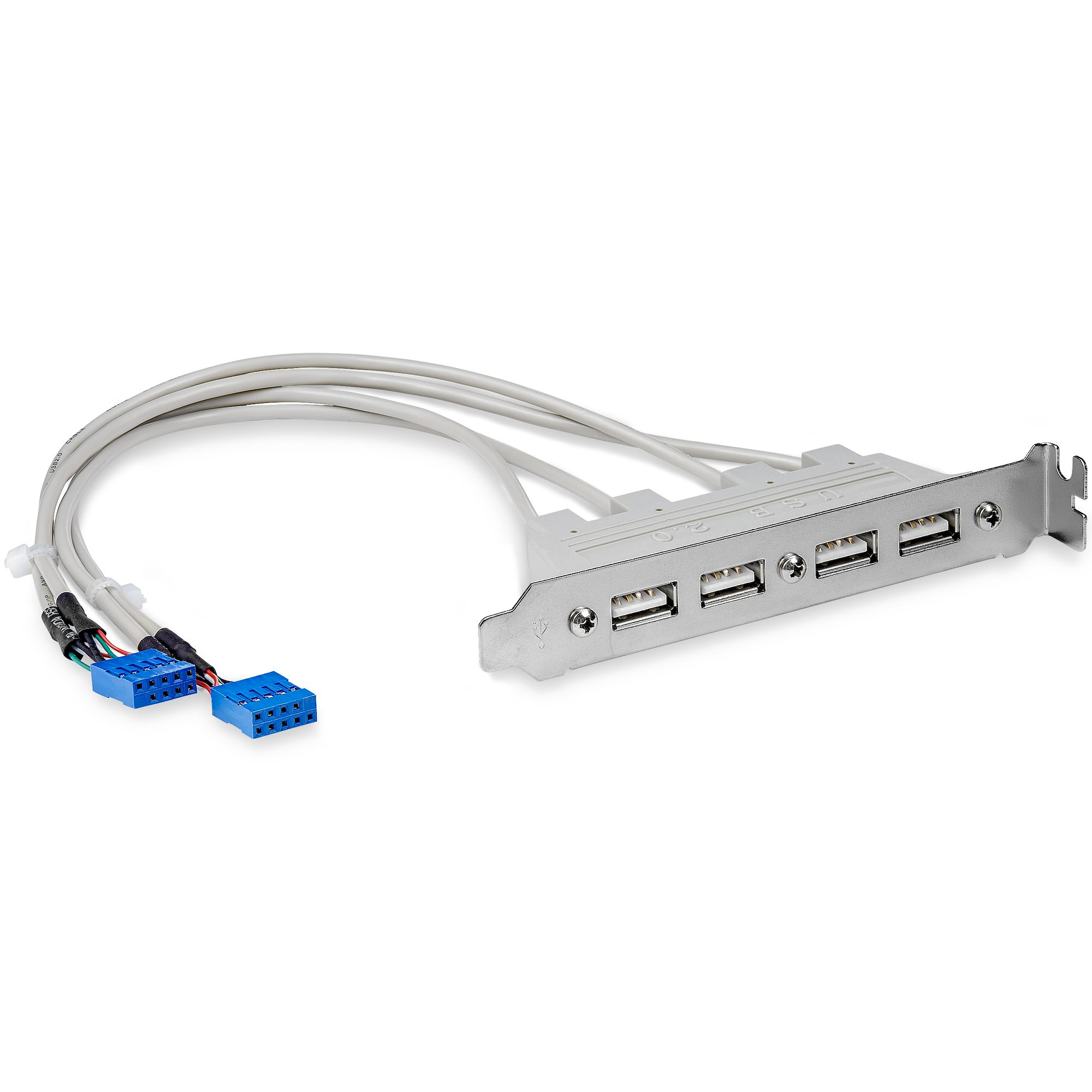 STARTECH.COM 4x USB-A 2.0 hátlapi kivezető panel (USBPLATE4)