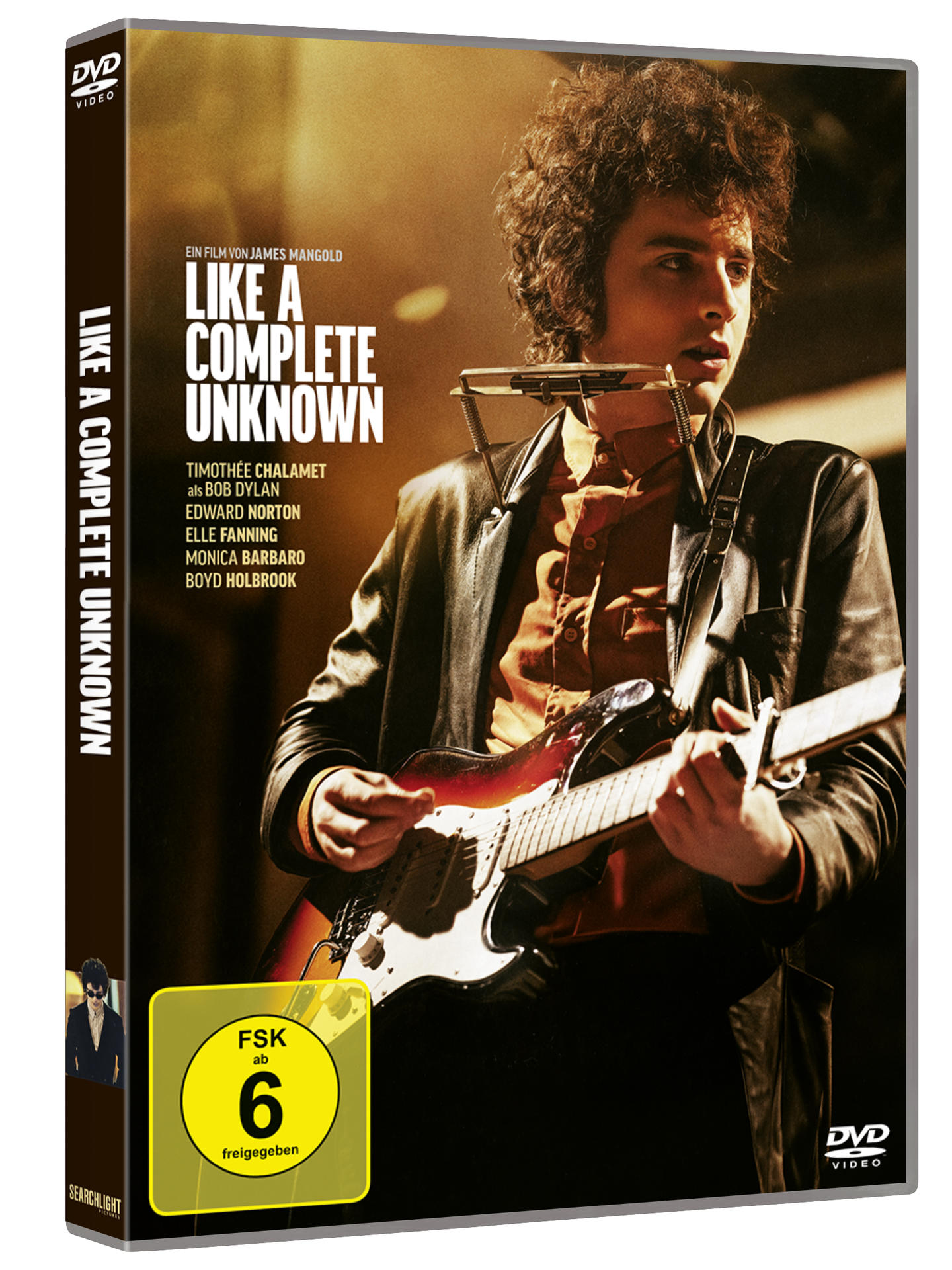 DVD-Hülle von 'Like A Complete Unknown' mit Bob Dylan.