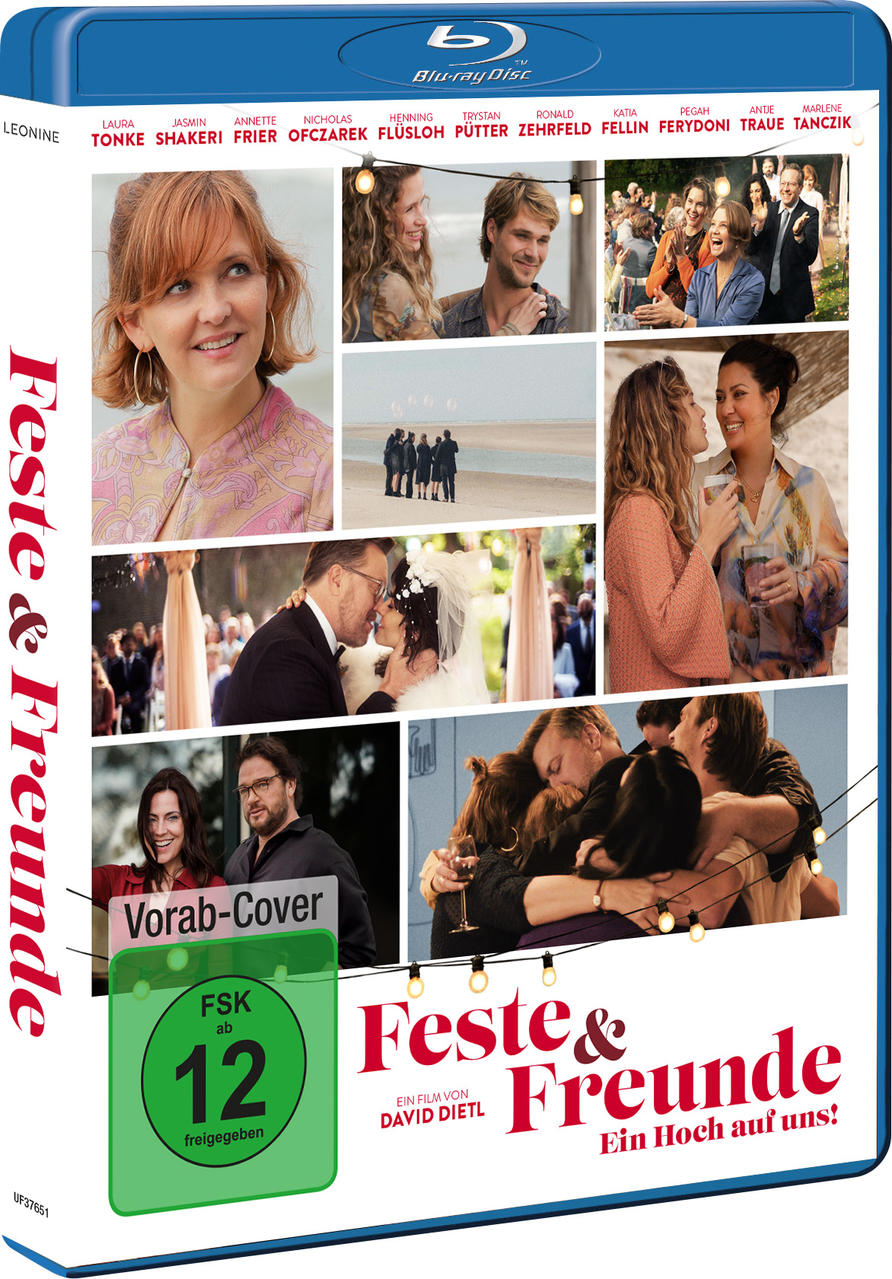 Filmcover mit Fotos von Menschen, Hochzeit und Filmtitel. Grüne FSK 12-Bewertung ist abgebildet.
