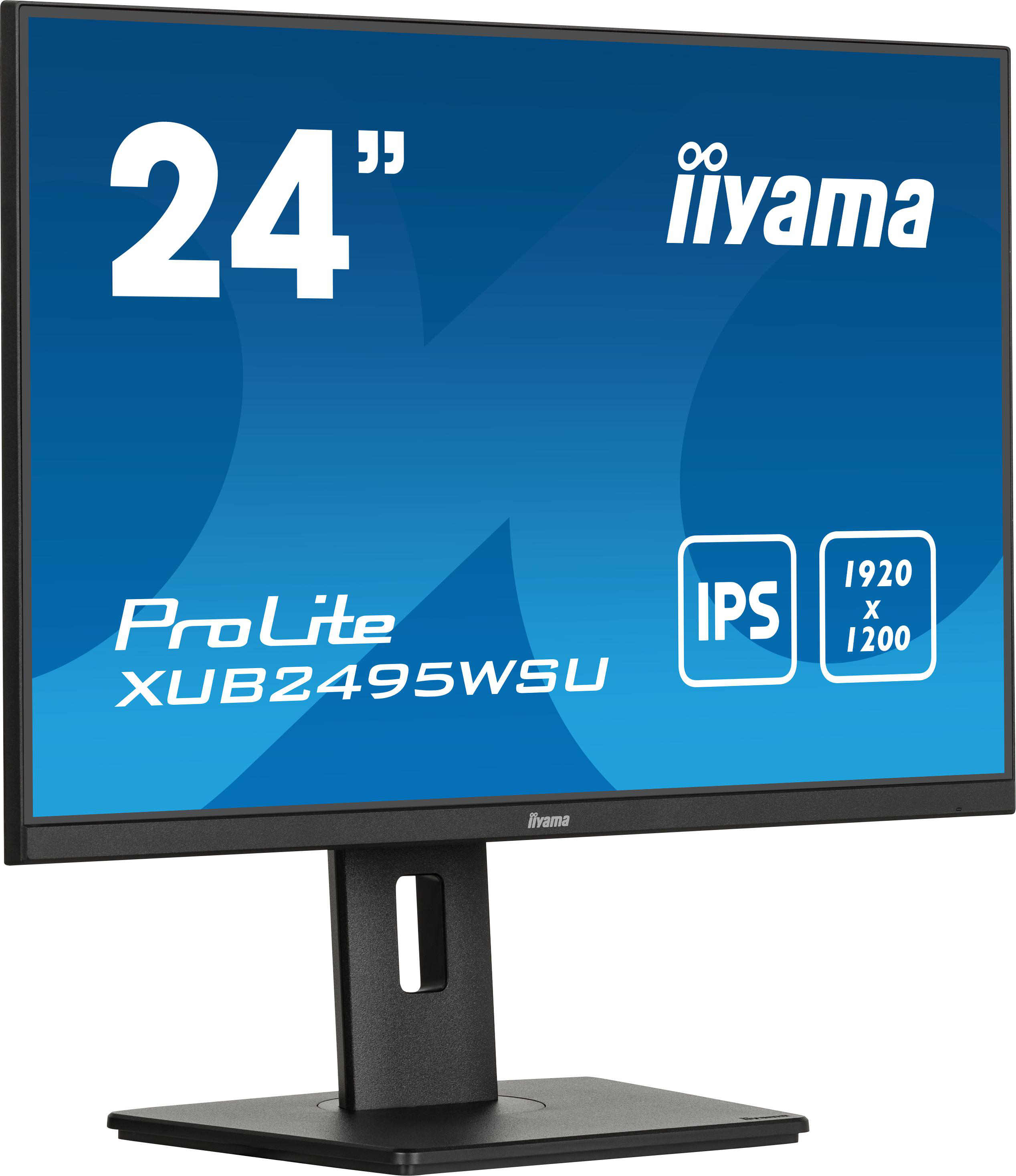 Ein Computermonitor mit Text, mit der Marke iiyama und dem Text 'ProLite'.