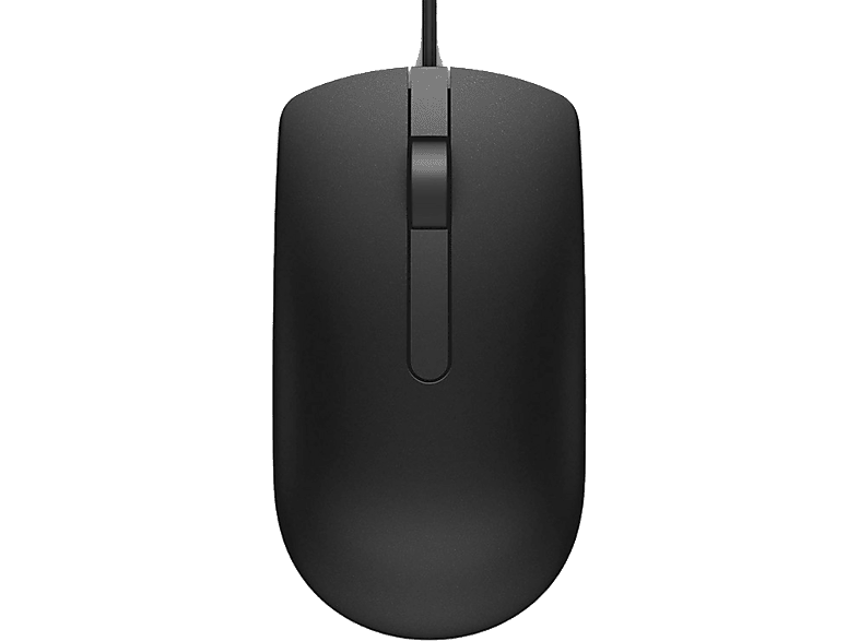 Ratón - Dell MS116, Cable, 1000 ppp, Seguimiento LED óptico, Negro