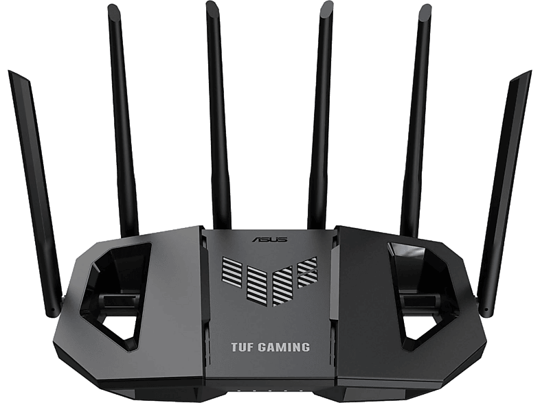 Router gaming - ASUS TUF Gaming BE6500, 6500 Mbps, MU-MIMO, 6 Antenas, 256 MB Flash, 1 GB RAM, Negro