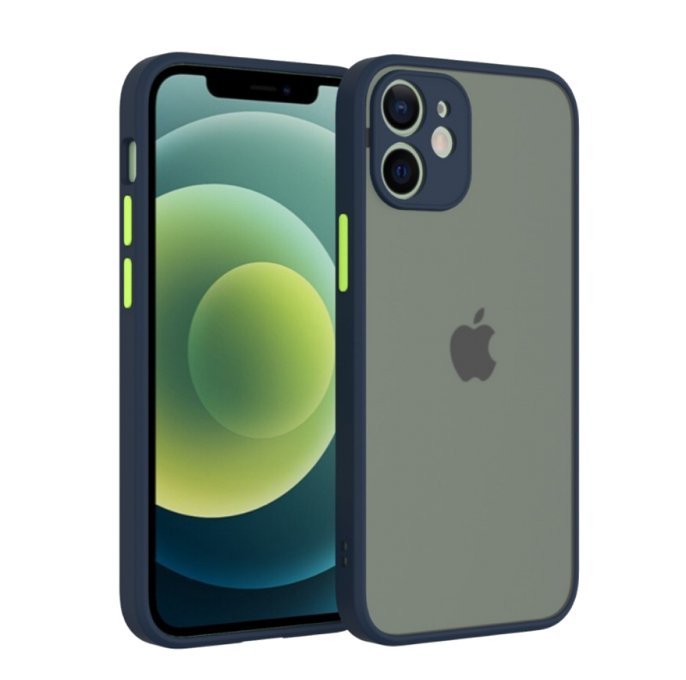 CASE AND PRO iPhone 16e műanyag tok, kék-zöld (MATT-IPH16E-BLG)