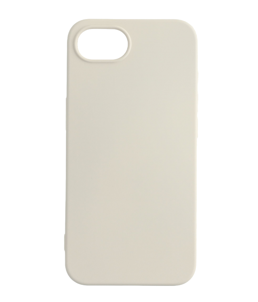 CASE AND PRO Premium szilikon tok, iPhone 16e, tört fehér (PREM-IPH16E-W)
