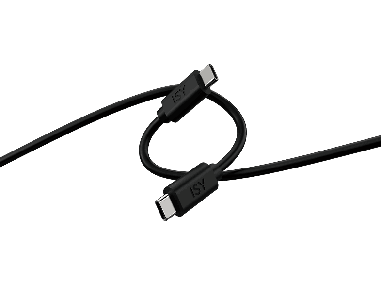 ISY IUC-1031 Full-Featured USB-C auf USB-C Kabel, Schwarz