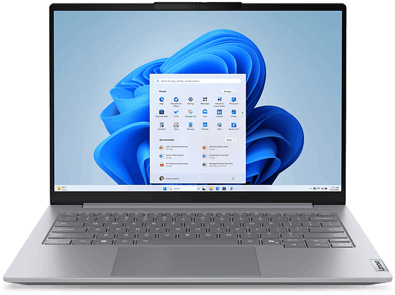 Lenovo ThinkBook 14 G8 IRL Profesional, 14 WUXGA, Intel® Core™ 7 240H, 16GB RAM, 512GB SSD, UHD Graphics, Windows 11 Pro, Gris