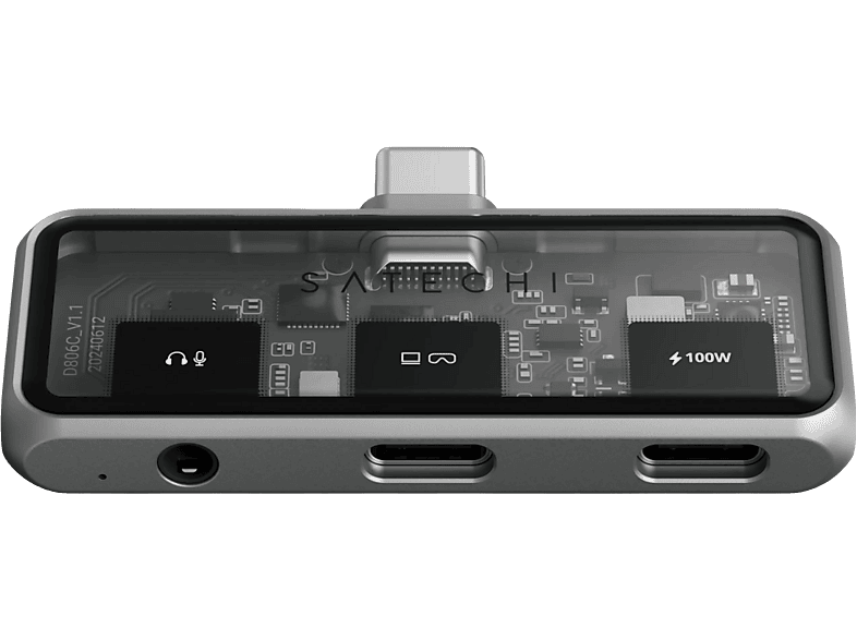 SATECHI ST-HXRAJM Mobiler XR Hub mit Audio, USB-C, Space Grau