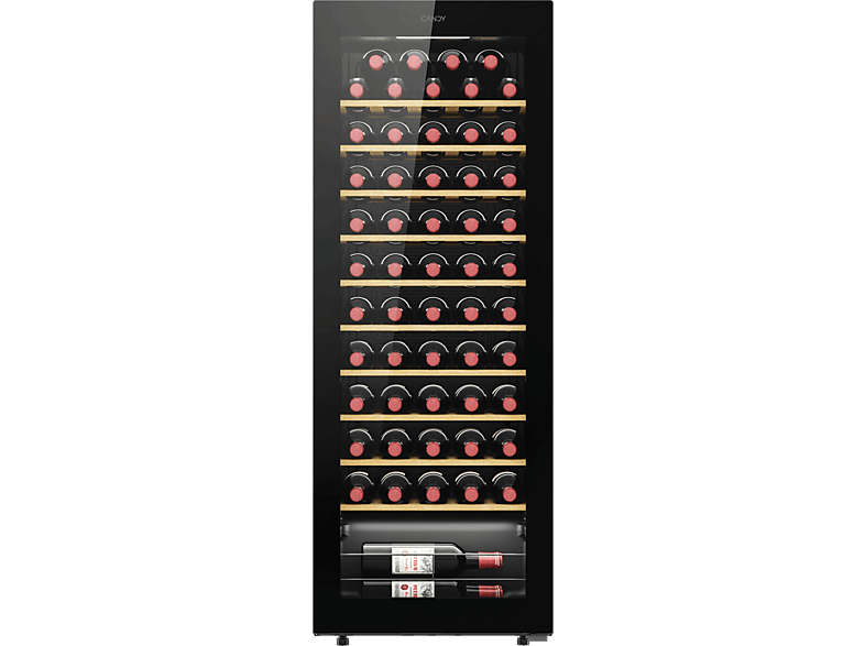 REACONDICIONADO Seminuevo Excelente Vinoteca - Candy CWC058 DiVino, Temperatura 5 20 grados, 58 botellas, Iluminación LED, Wi-Fi , Negro