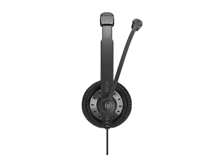 Auriculares - Epos Impact SC 45 USB, Supraaurales, Cancelación de ruido, Diadema, Micrófono, USB + Jack 3.5 mm, Negro