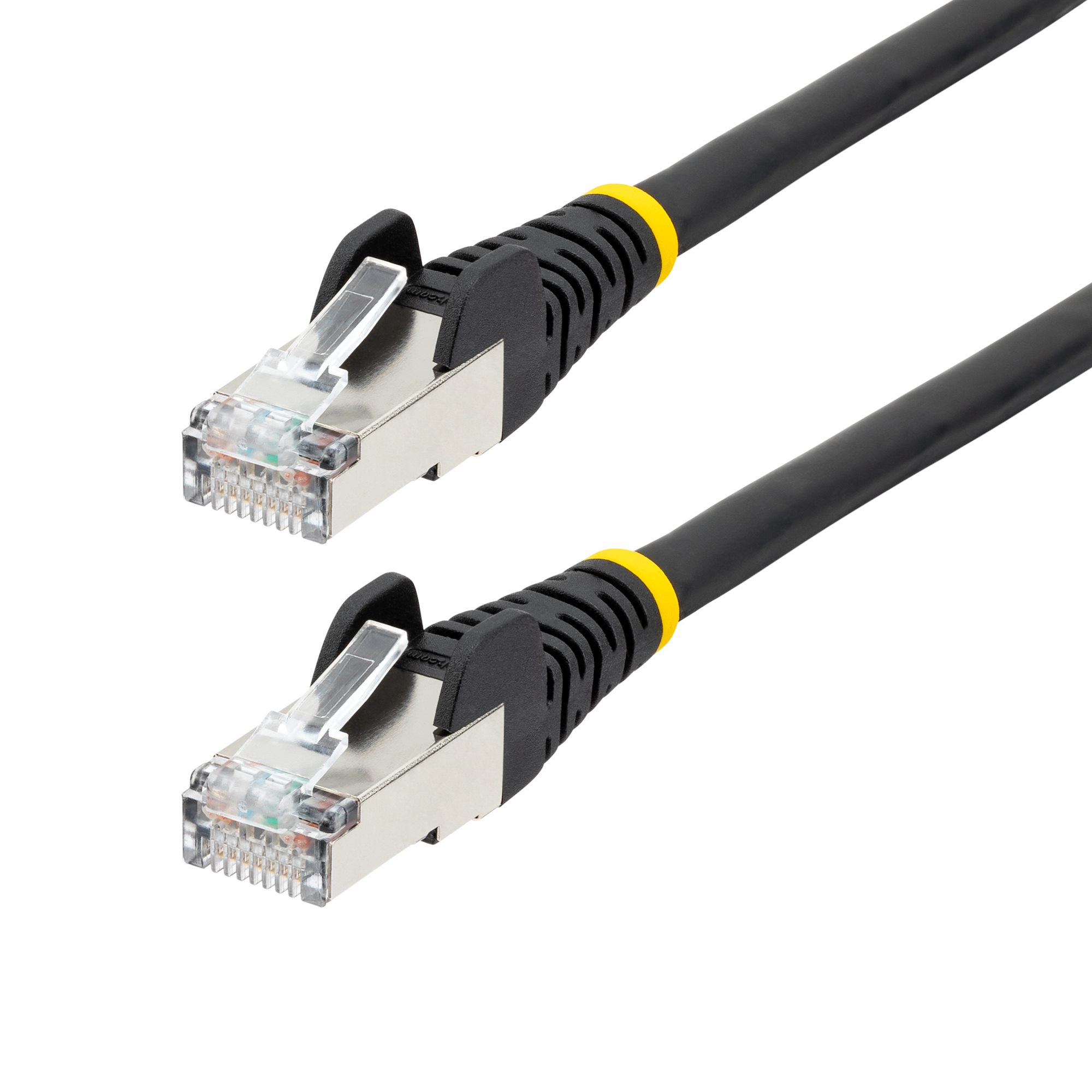 STARTECH.COM RJ-45 CAT6a Ethernet S/FTP patch kábel, 50 cm, fekete (NLBK-50C-CAT6A-PATCH)