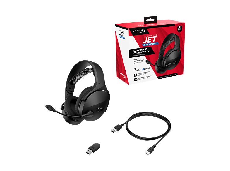 HYPERX Cloud Jet Dual Draadloos Gaming-headset Zwart kopen