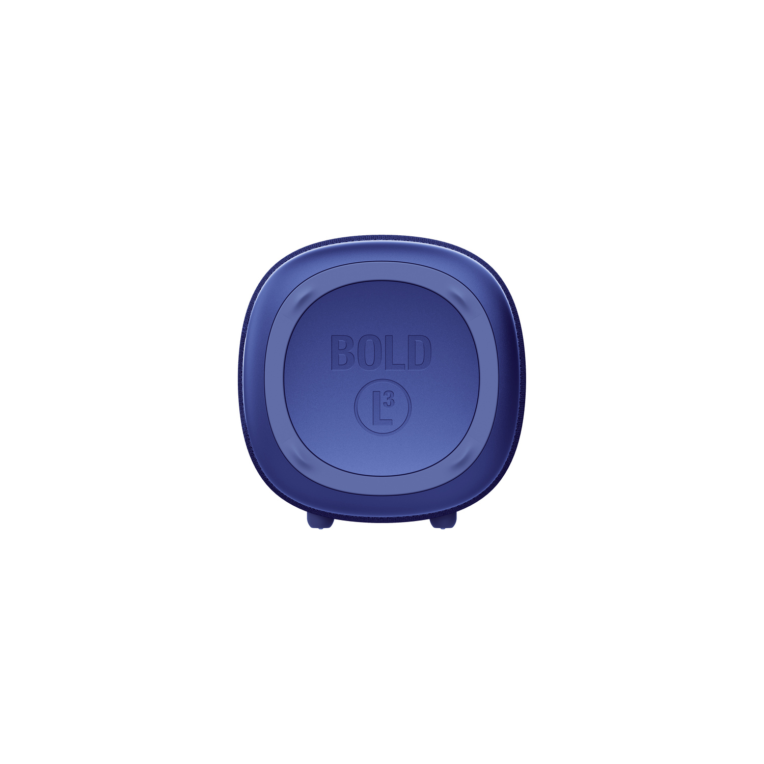 A blue speaker's base with the word BOLD and L3. White background.