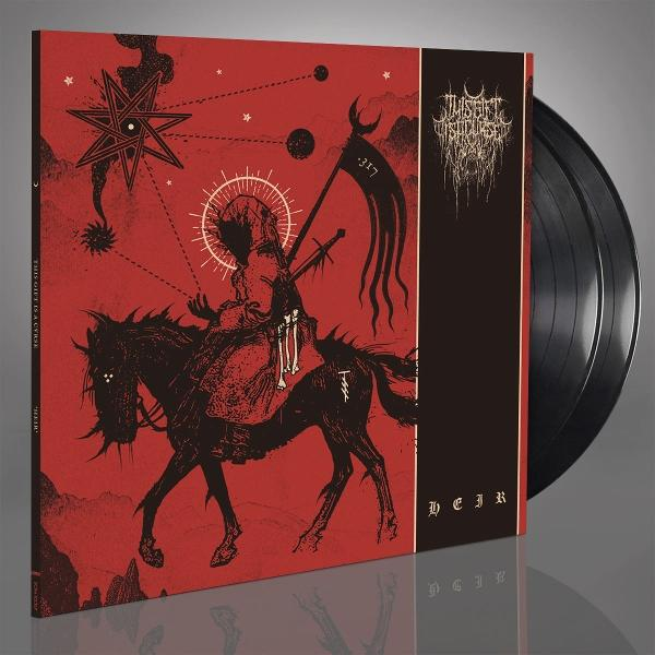 Album borító: Fekete-piros grafika egy lovon ülő figurával. Szöveg: 'Deir' és a zenekar neve.