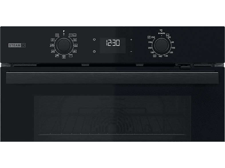 BAUKNECHT BBA2S85HU1K, Einbaubackofen (Einbaugerät, 71 l, 595 mm breit), Dampfgarfunktion