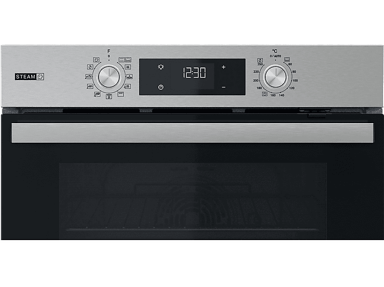 BAUKNECHT BBA2S85HU1I, Einbaubackofen (Einbaugerät, 71 l, 595 mm breit), Dampfgarfunktion